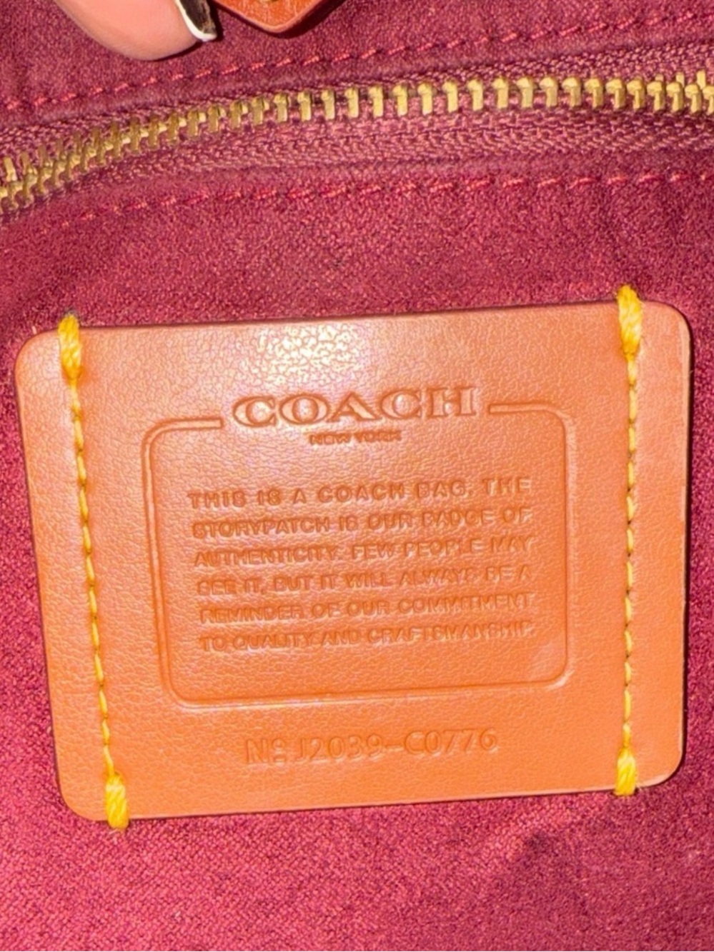 Coach Brown Signature Canvas Tote with Strap - Picture 4 of 10